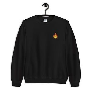 On-Fire Embroidered Sweatshirt